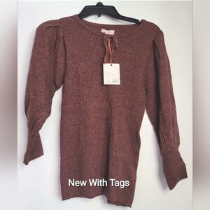 Knox Rose, Womens Sweater with Ballon Sleeves, Size Small *NEW*